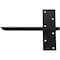 Ekena Millwork 2 1/2"W x 10"D Floating Steel Heavy Duty Wall Mount, Powder Coated Black BKTM02X10FWPBL - alternate 4
